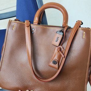 Second Generation COACH 1941 Rogue 30 Saddle brown pebble leather RG 20315